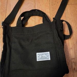 Women Corduroy Shoulder Bag Small Cotton Canvas Handbag Casual Tote Crossbody